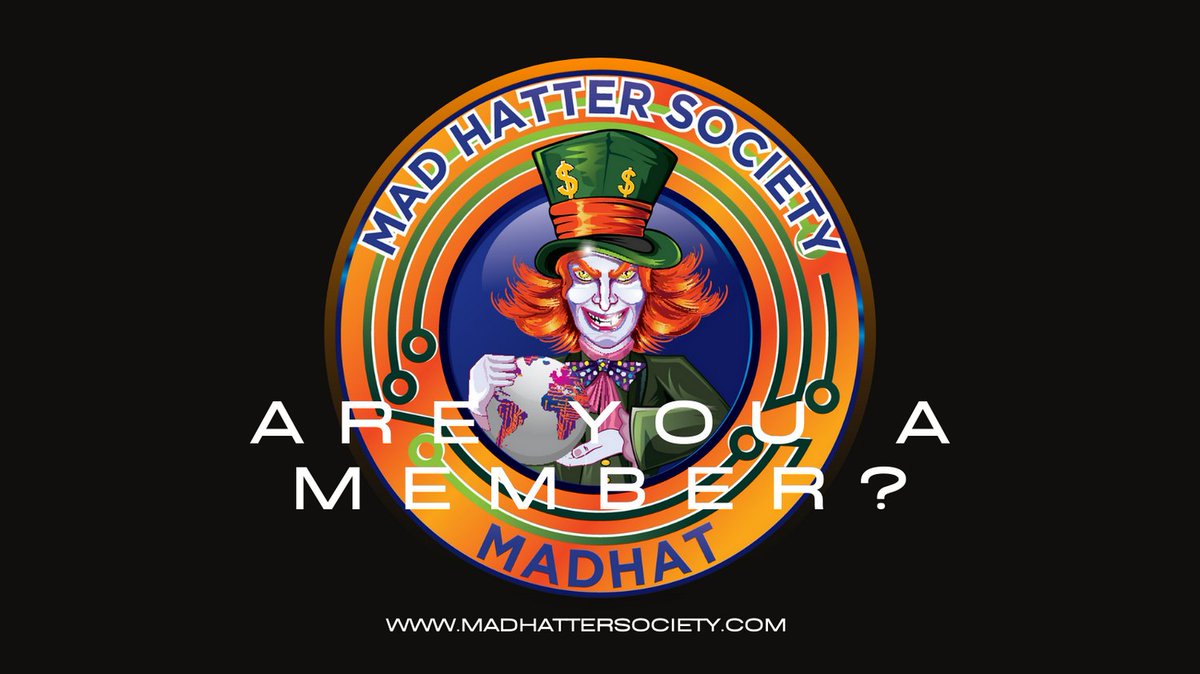Have you signed up to be a Mad Hatter Society member? #crypto #NFT $MADHAT $AWRT #AWCX <a href="/AWC_TheClub/">Active World Club</a> #AWC <a href="/Binance/">Binance</a>