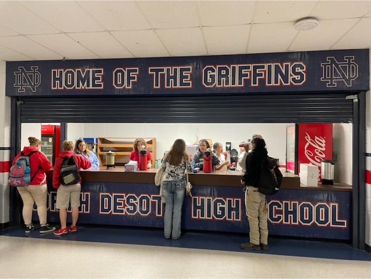 DesotoParish's tweet photo. ☕️☕️NDHS FBLA students became entrepreneurs this week when they opened Griffin Ground! They averaged 49 cups during their 15 minutes of operation each morning! ☕️☕️ #FindYourWayFriday #TheDeSotoDifference https://t.co/F9HSoiknvP