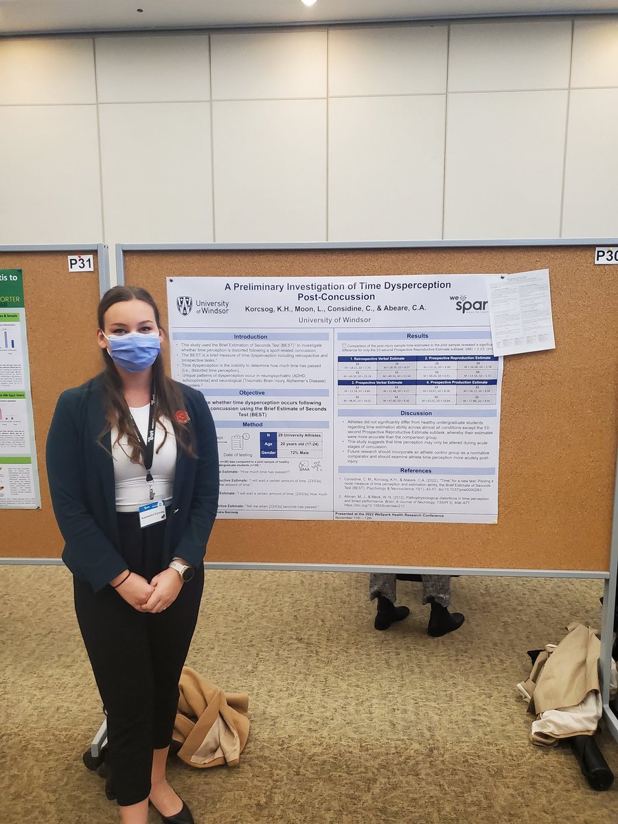 Had a great time at <a href="/wesparkhealth/">wesparkhealth</a> 's conference tonight presenting preliminary research on time perception and sport-related concussion! <a href="/AbeareLab/">Abeare Lab</a>