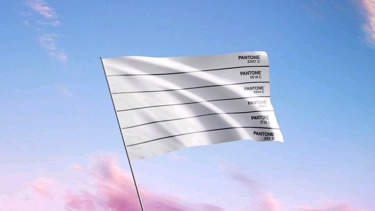 Para que esta bandera flamee en Qatar pese a las restricciones, Pantone y la organización Stop Homophobia crearon esta otra. Maravilloso.