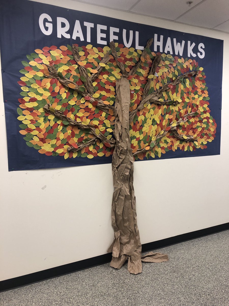 Did you know that practicing gratitude is an amazing tool and protective factor for your mental health?  <a href="/BeTheVoiceOE/">Be The Voice</a> is so grateful to all the <a href="/OlatheEastHawks/">Olathe East High School</a> who wrote down things they were thankful for on our gratitude tree! #bethankful #sourcesofstrength #engagingOE