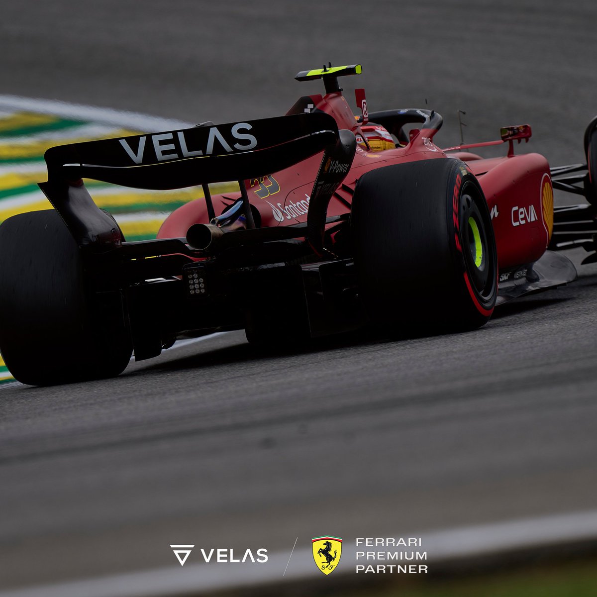 A difficult start to the #BrazilGP for @scuderiaferrari after a rain shower during Quali washed away their hopes of claiming the front row of the grid for tomorrow’s #F1Sprint. Onwards and upwards, all to play for tomorrow! #essereFerrari🔴 #Velas #VLX #FutureDriven