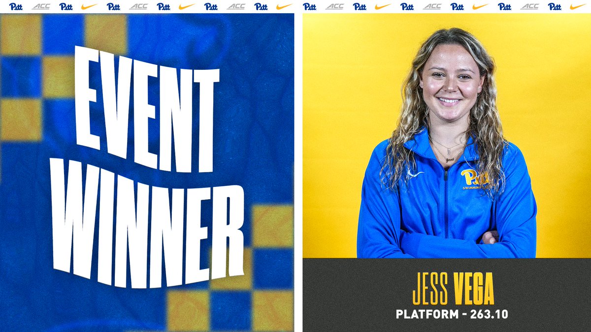 🔹 Women's Platform 🔹

Pitt finishes 1-2-3 in the platform event!

🥇 Jess Vega - 263.10 
🥈 Emma Gravgaard - 223.88
🥉 Meredith Gould - 215.25

#H2P | #H2oP