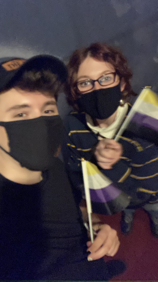 mydollceo's tweet photo. best friend it was so good to finally meet you (@danielhowell said trans rights) https://t.co/b01DjfgTik