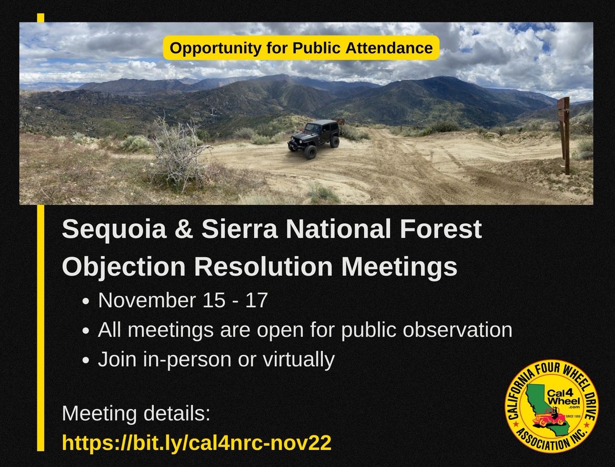 California Four Wheel Drive Association, Inc. tweet media