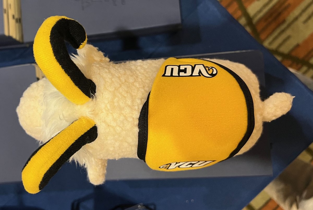 VCUSocialWork's tweet photo. #VCUSSW’s Rodney the Ram is making the rounds and making friends at @CSocialWorkEd #APM2022. Rodney visited this school, whose mascot is a Spartan. Can you guess the school? Stay tuned for the reveal! #WhereIsRodney https://t.co/PP9qzdQwmE