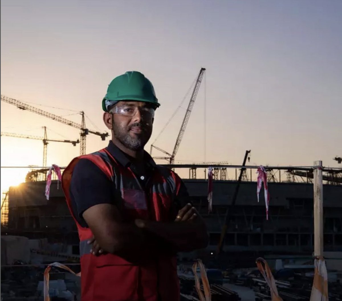 beyondthecuporg's tweet photo. #WorldCup22 leaving a legacy of world-class standards and practices for workers in Qatar and internationally. . #beyondthecupseries #WorldCupQatar2022 https://t.co/Q2xh51B0EE
