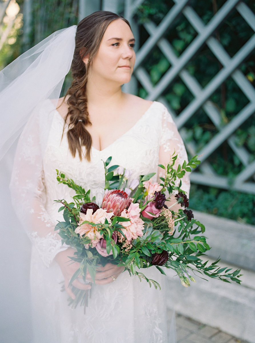Indiana Fall Bride #pentax645 #Portra400