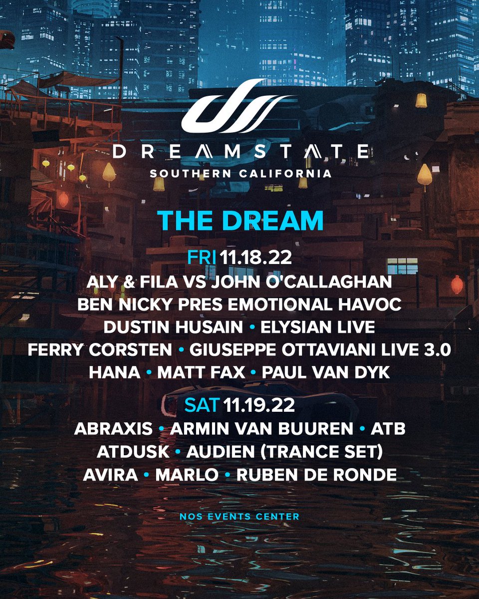 Dreamstate SoCal 2022 lineup