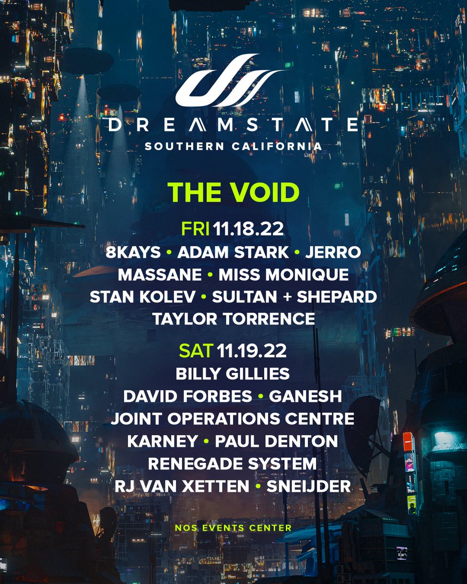 Dreamstate SoCal 2022 lineup