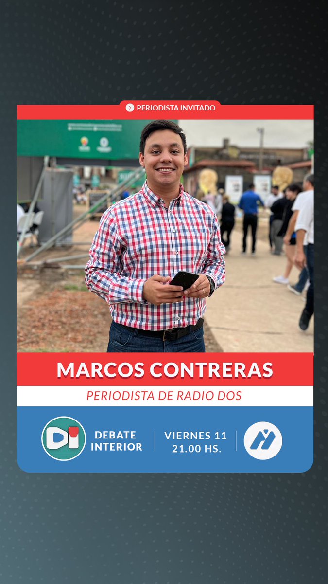 DebateInterior's tweet photo. Hoy programon de #DebateInterior con importantes invitados y el análisis de la semana. Seguinos en VIVO🔴 por Canal 8 y las plataformas digitales de @radio_dos y @diarioepoca desde las 21hs . https://t.co/wgA0CTIioA