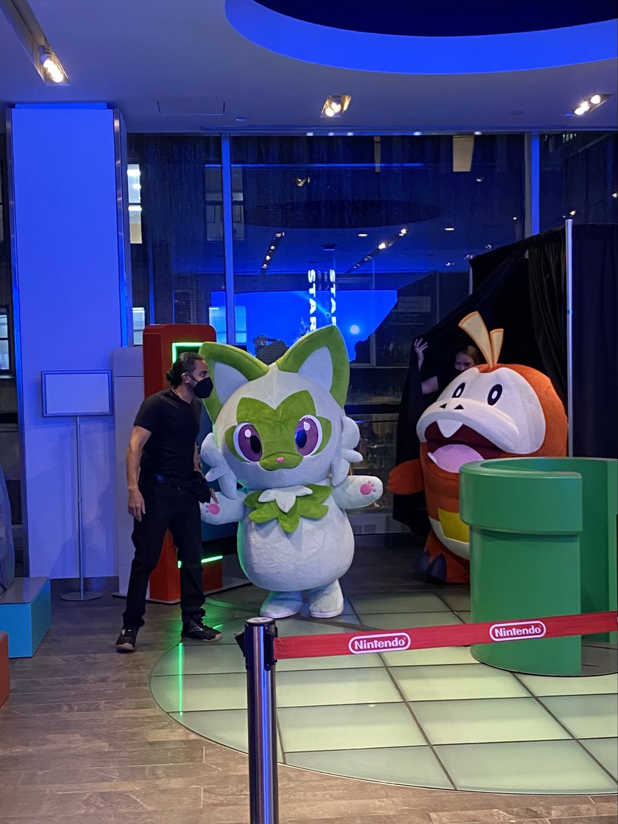 Got to meet the new Pokémon but my little person got scared and asked to leave rather than take pics with them.