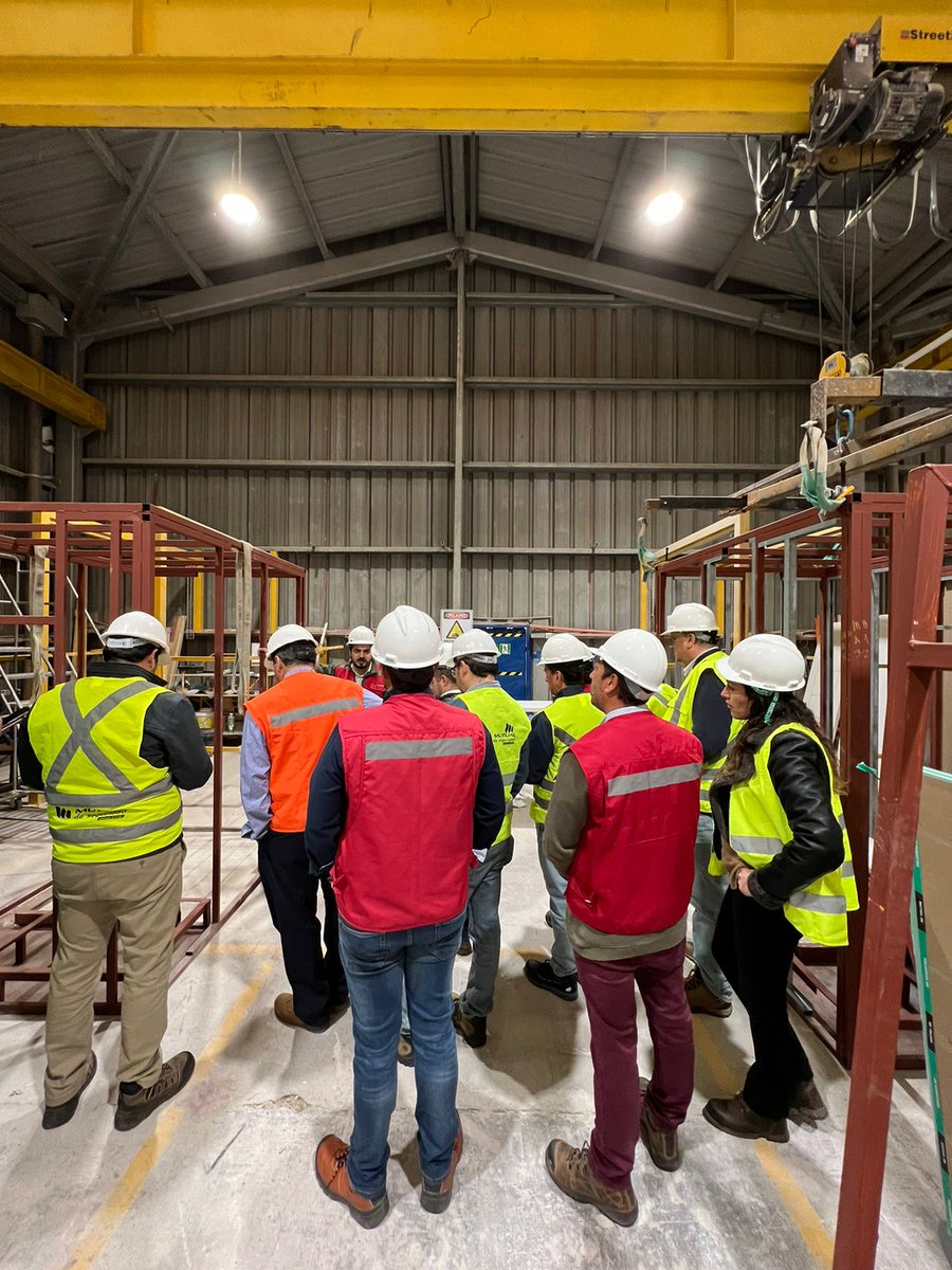 CCI_Chile's tweet photo. Otra de las visitas que incluyó la Misión Nacional Industrialización Los Ángeles-Concepción fue Indama Ltda.-Smartis, en Concepción, donde vimos la fabricación de los pods de baños prefabricados, conocimos el proceso en planta de todas las etapas y distintos diseños de baños. https://t.co/tj8w7rNUou