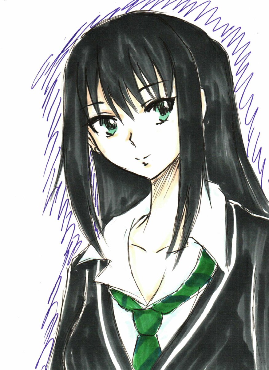 渋谷凛(シンデレラガールズ) 「朝らくがき、渋谷凛。ッぽく描けなかったけど好き。 」|沖庵のイラスト