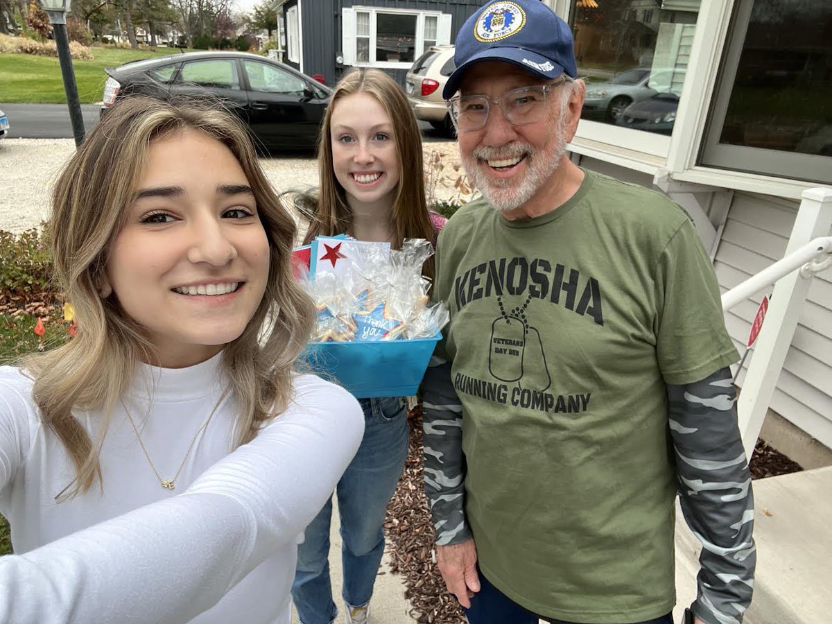 NhsCary's tweet photo. On this Veteran’s Day, we had the pleasure of connecting with the American Legion Post #171 in Crystal Lake.  We had a lovely visit today and are looking forward to serving this organization in the years to come! @CaryGroveHS @kveldyCG #WeBeCG #D155Inspire https://t.co/EAmYDBV224