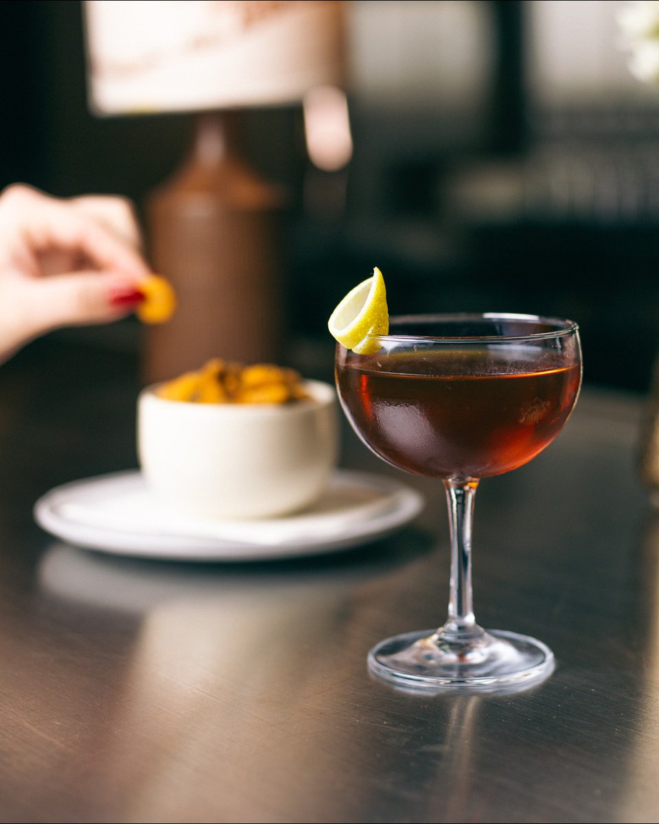 Stop by The Lobby Bar for a sip of our new martini list, like the Martinez with junipero gin, carpano antica, luxardo maraschino, and bitters. 

Pro Tip: Order a side of Chef Mat’s housemade Ranch Crackers