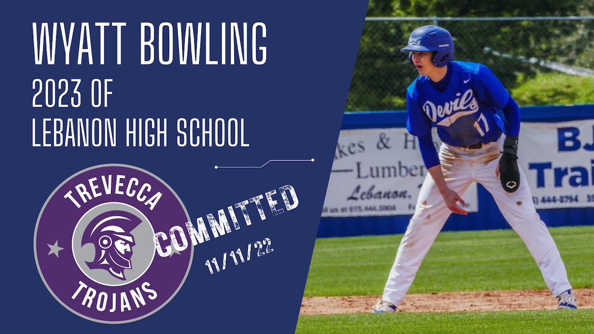 wbowling24's tweet photo. I am excited to announce I will be continuing my academic and athletic career at  Trevecca Nazarene University! Thank you  to my parents, coaches, and teammates! Can’t wait to show my talents at the next level. @KnightsSills @LebanonHSBsbl @TNUBaseball #committed https://t.co/KISVxyV1g1