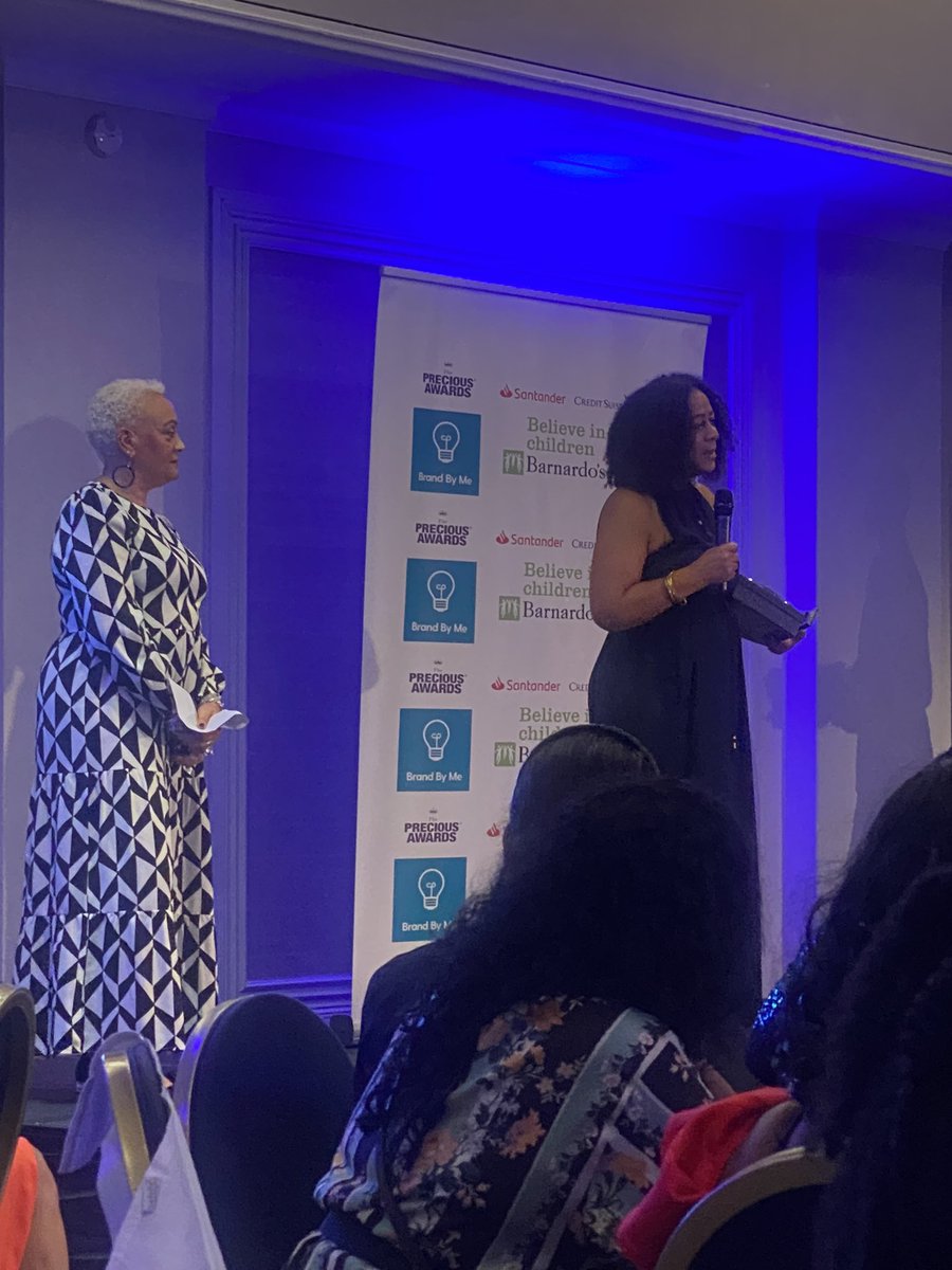 I’m delighted to be at the Precious Awards with my dear friend Lurraine Jones. Deputy Dean of EDI at the Open University. She presented the award for Leadership to the fabulous Evelyn Forde MBE the head of Copthall school. 👏🏾👏🏾👏🏾👏🏾 #preciousawards22