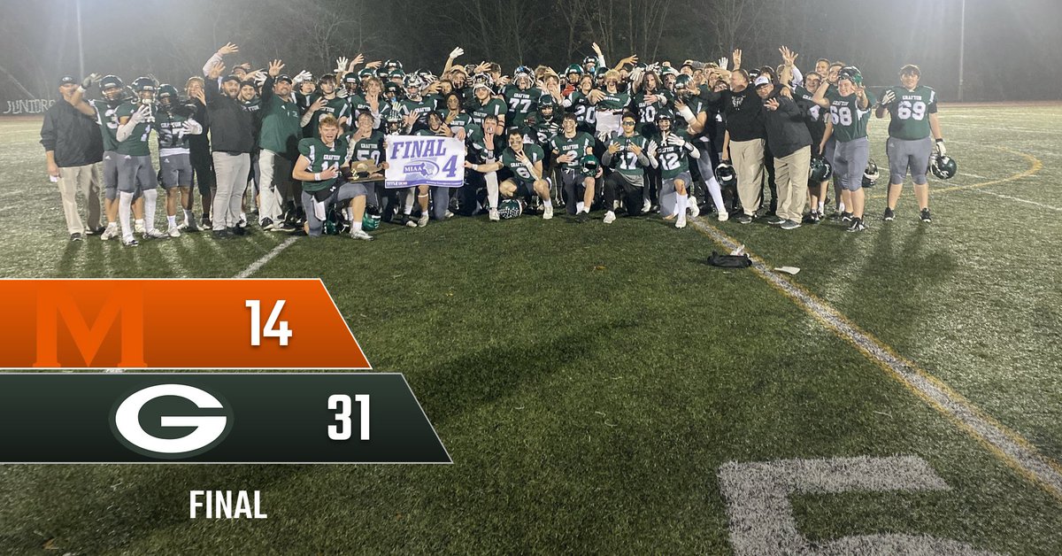 GATORS ARE FINAL FOUR BOUND! 

@GraftonHSFB #GoGators #GoGraftonGo