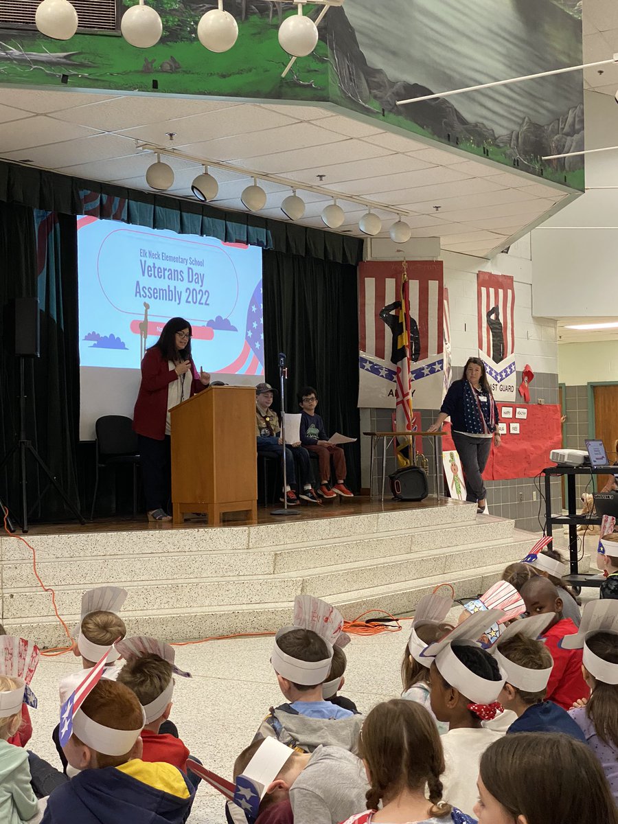 randomly_shawn's tweet image. It was great to join the students, staff and community at ENES as they honored Veterans today. Grateful for the service of our Veterans!