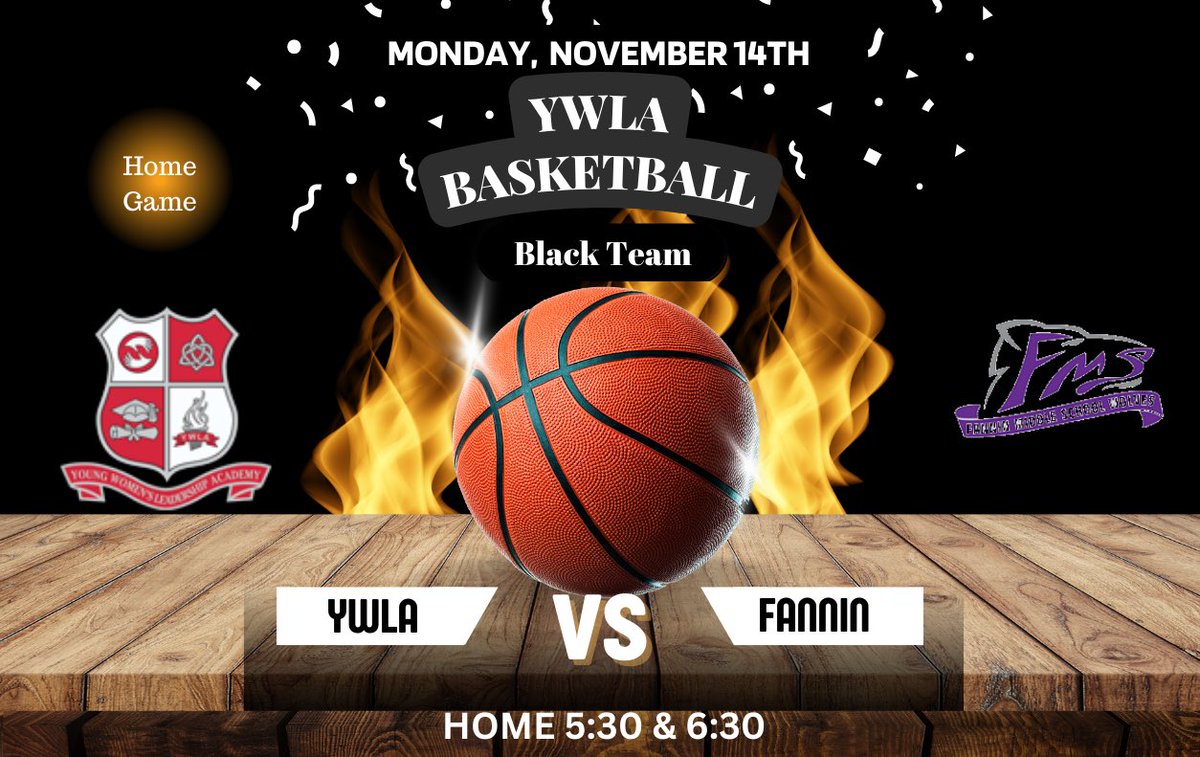 Come out and support our #YWLA Lady Tigers Basketball team black this coming Monday night at home. #ywlabasketball #ywlaathletics #goladytigers #gpisd #ywpn <a href="/ywprep/">Young Women's Prep</a> <a href="/grandprairieisd/">Grand Prairie ISD</a>