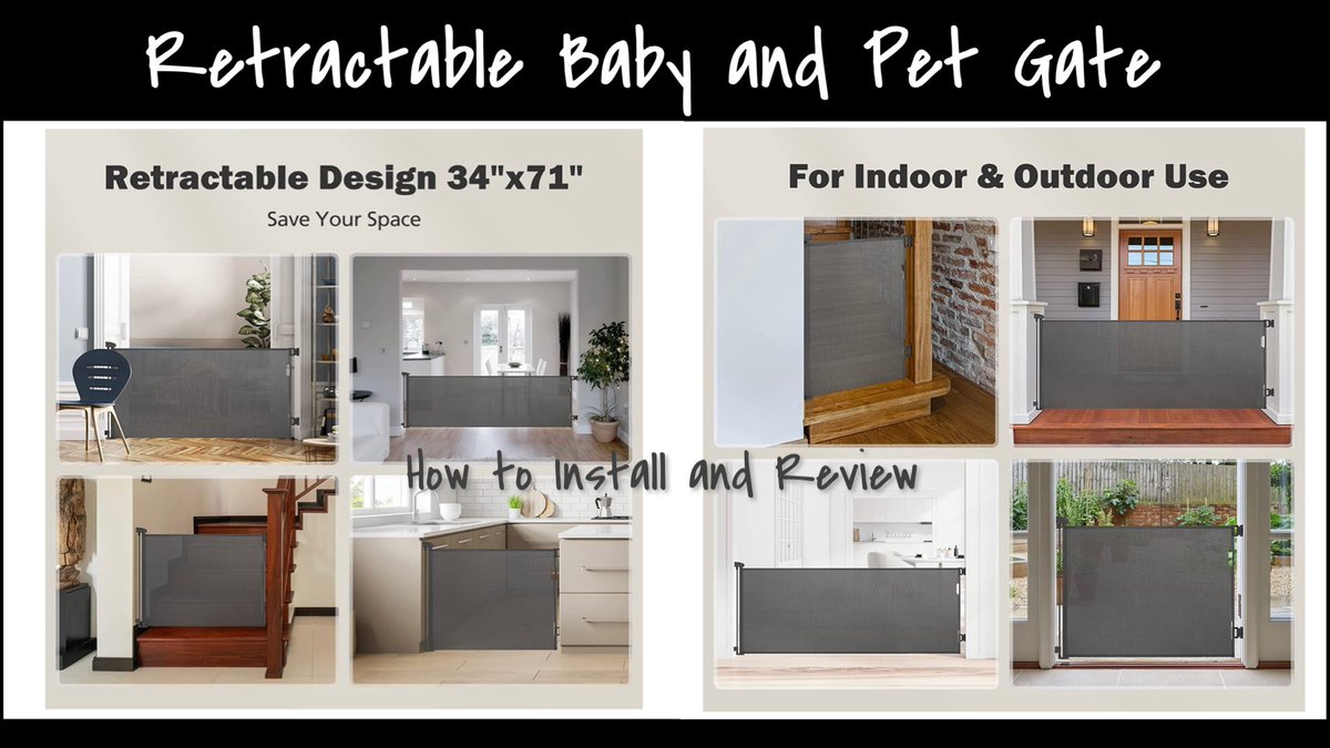 Checkout my latest video where I review a fantastic retractable baby/pet gate! Link in bio #retractablegate #petgate #retractablebabygate youtu.be/ZapWoAmY4O8
