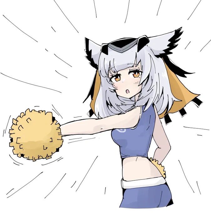 『………。(フレフレ!ドクター!!)』チアライン生命#アークナイツ 