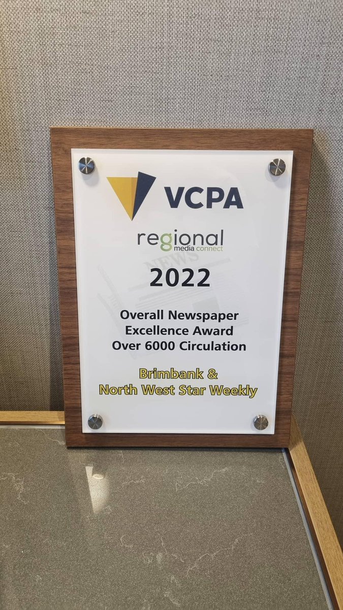 _lauramichell_'s tweet image. Brimbank Star Weekly won paper of the year at last night's VCPA awards  @starweeklynews