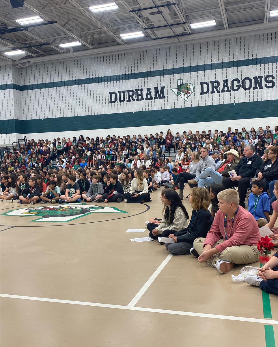Wonderful day celebrating our Veteran’s!  <a href="/durham_dragon/">Don T Durham Dragons</a> #InspireExcellence #DragonProud #Youbelonghere