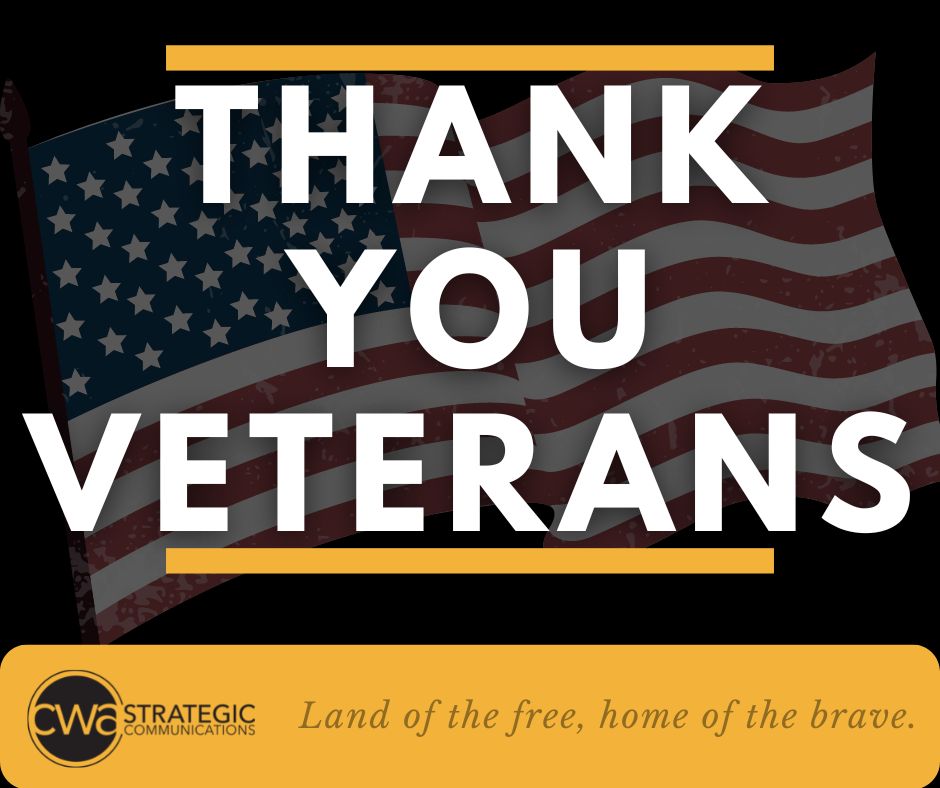 Thank you and happy Veteran's Day to all those who served!