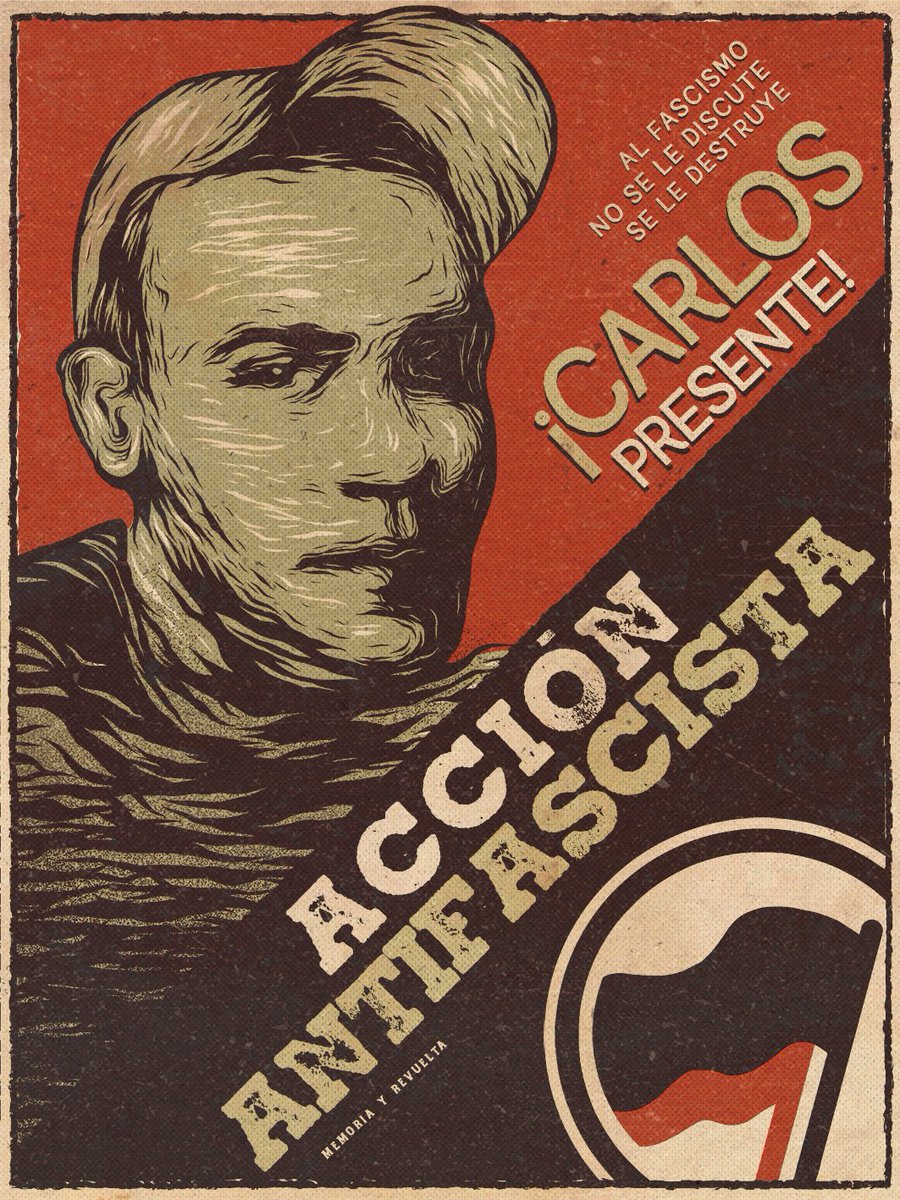 Carlos vive! 
El antifascismo no olvida, ni perdona!

#CarlosPalomino #CarlosVive #15añoscontigo #NiPerdonNiOlvido #NoPasaran #Madrid #SHARP #Skinhead #Redskin #MemoriaYRevuelta #GraficaAntifascista  #Antifascismo #Antifascist #AccionAntifascista #AntifascistAction #AFA