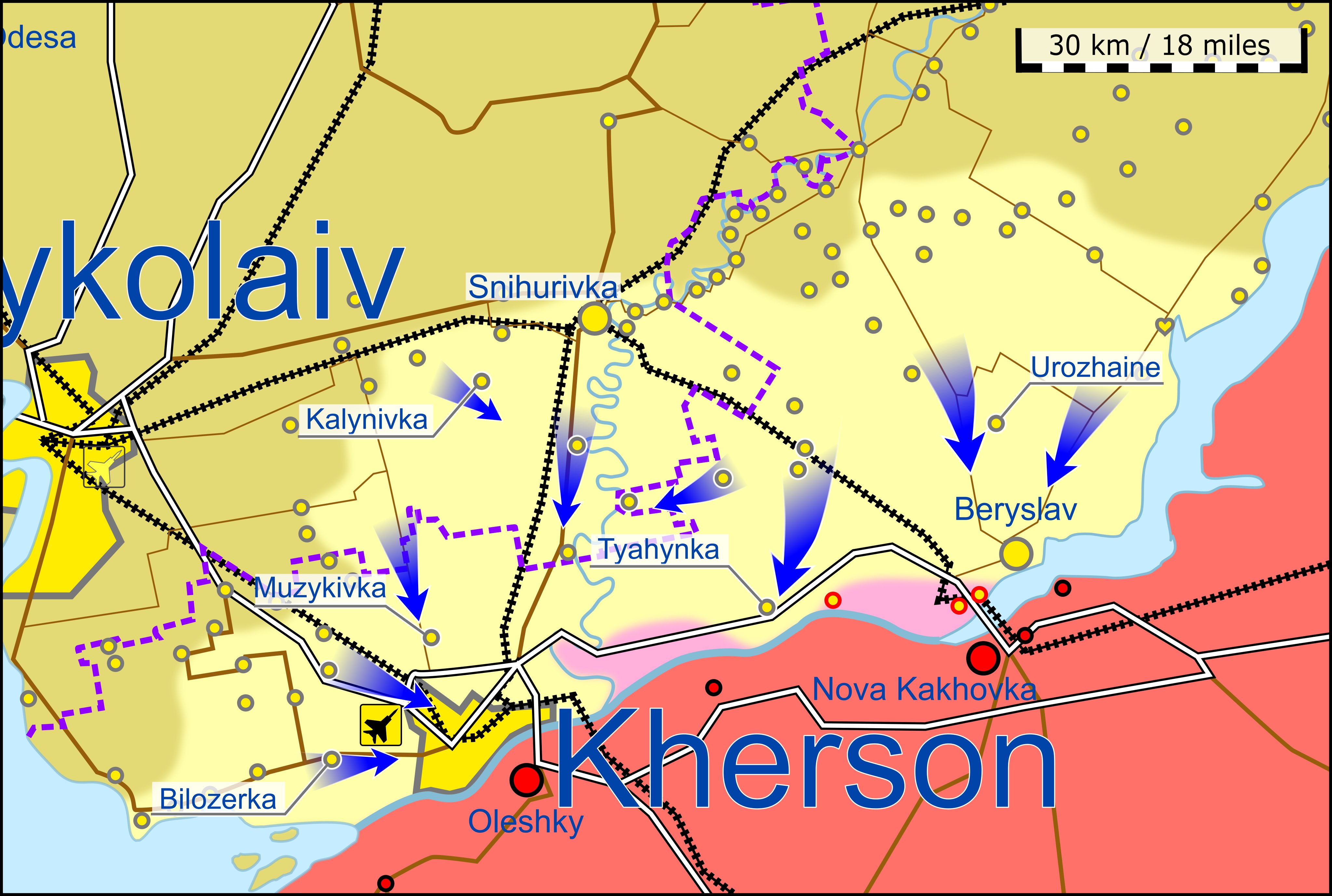 Ukraine war map timelapse