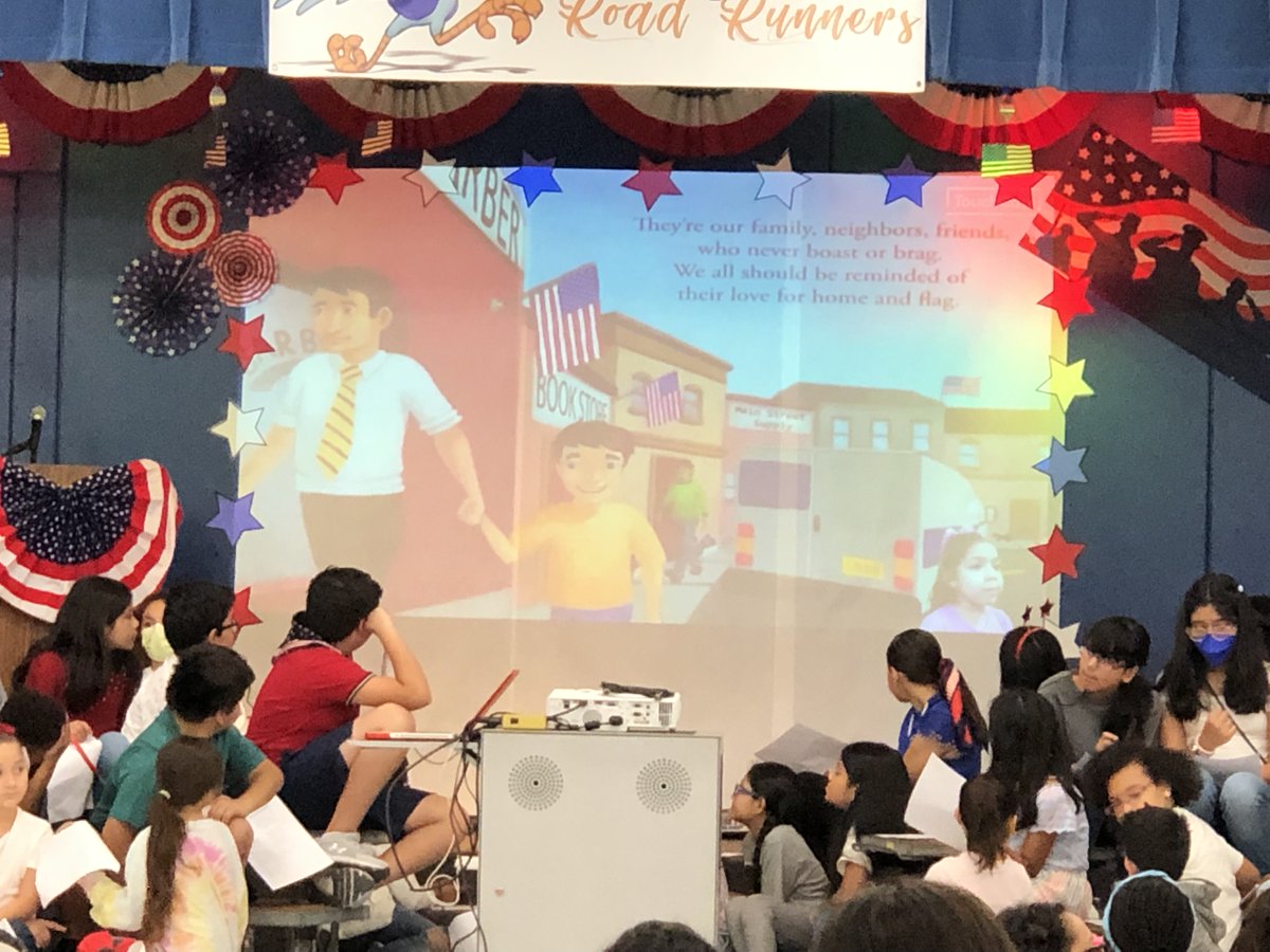 Honoring our Veterans today <a href="/NISDMaryHull/">Mary Hull</a> - John Jay ROTC, songs from our choir, read aloud from our 1st grade students, a poem from our 5th graders, an outstanding speaker and our brave veterans!!! ❤️ <a href="/JJAFjROTC/">JJ AFJROTC</a>
