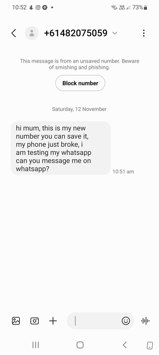 jbmandm's tweet photo. Nice try scammers #Medibank #OptusDataBreach https://t.co/ohqIuTv33k