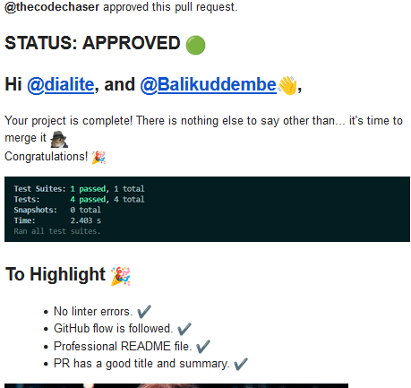 BalixEmma's tweet photo. Day 58/365: Day 4 week 3 Module 2 @microverseinc
-Applied jest to my ToDoList code app
-Submitted and it was approved.
#programming #300daysofcoding #SoftwareDeveloper #USA #tech #github #Recruiter https://t.co/jmiV69dN1b