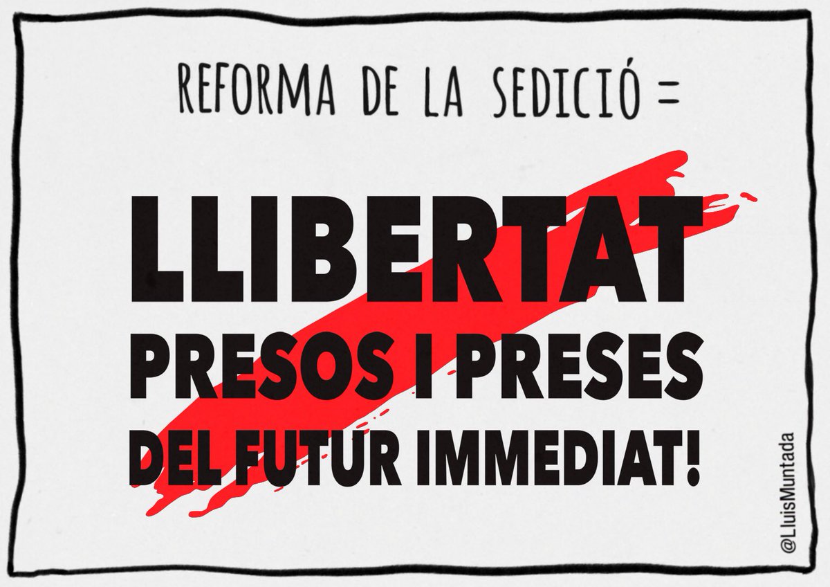Muntada_Art's tweet photo. #ReformaDeLaSedició https://t.co/UHdk2kLYWY