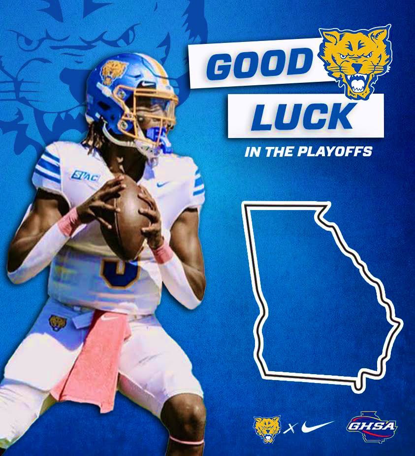 Good luck to all GHSA Schools on their road to a State Championship! #WildCats #FVSUFootball #DAH