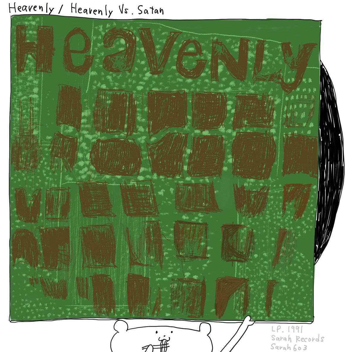 まいにちレコード471
Heavenly / Heavenly Vs. Satan

#まいにちレコード #レコード #インディーロック #ギターポップ #heavenly #sarahrecords #talulahgosh #indierock #guitarpop #vinylcollection #vinyl #record #everydayrecords #illustration