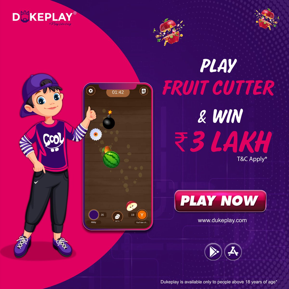 dukeplayindia's tweet photo. Ab khelo Fruit Cutter aur Jeeto ₹3 Lakh Roj sirf DukePlay pe 🤩🍉🍋
Join DukePlay Pro now & Get upto ₹500 Free Bonus .
Link 👉🏼 https://t.co/winF9Zqmey
#dukeplay #dukeplayindia #fruitcutter #ludo #playgames #games #earnonline https://t.co/c5tENlOuhF