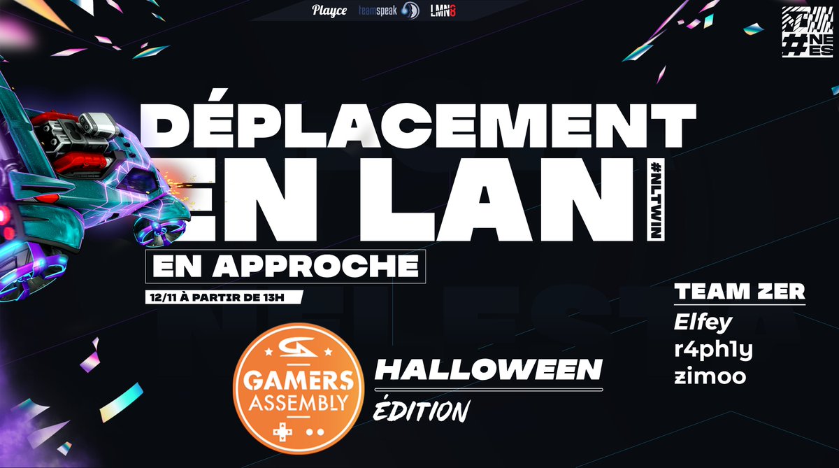 Bonjour, Bonjour on se réveille de bon matin, et oui le retour en #LAN ! ☕️

C'est bien à la <a href="/GamersAssembly/">Gamers Assembly</a> que nous nous dirigeons pour tout casser ! 🔥

- <a href="/Elfey_RL/">Elfey</a>, <a href="/RaphyEU/">Raphy.</a>, @zimo7rl nous représenteront avec la team ZER.

🧶 pendant la journée

#NELESTAWIN 💙💜 #NelestaOnTop