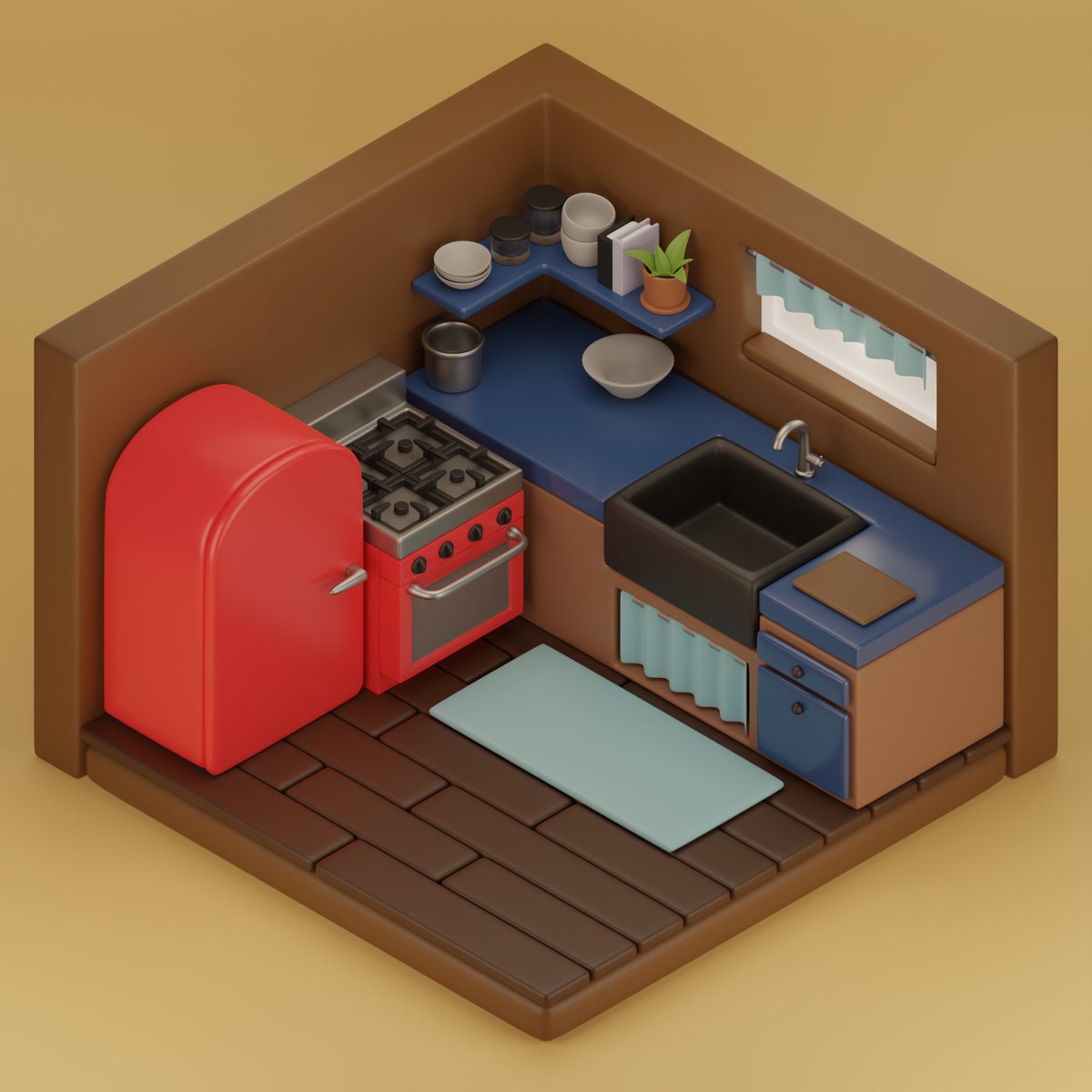 kenmft's tweet photo. Followed a tutorial from @artbytran_  Thanks for the great tutorial!
#blender #blender3d #b3d https://t.co/9wg1ONY2kn