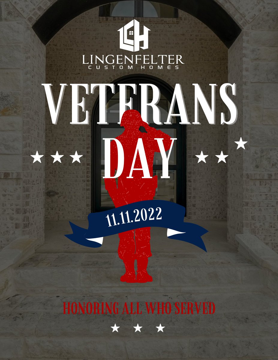LLHDFW's tweet photo. Honoring those who have served today and everyday!   #todayandeveryday #lingenfeltercustomhomes #customhomebuilder #dfw #dallashomebuilder #lch #newhome #customhome https://t.co/4F1K5nlmwv