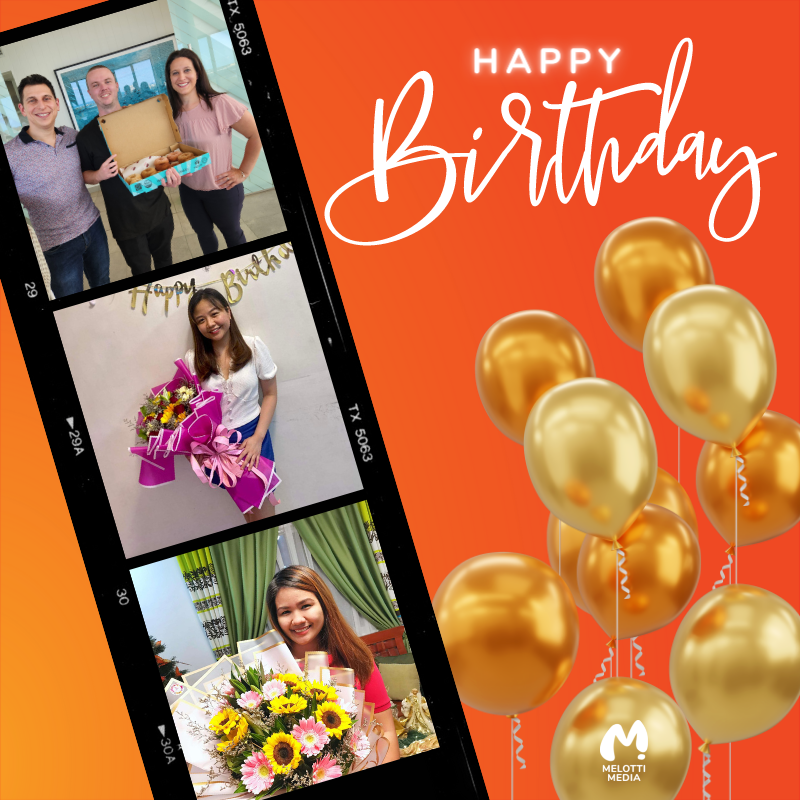 melottimedia's tweet image. Triple birthday bash this November for the Melotti Media team!

Our team can't thank these phenomenal humans enough for all of the remarkable work they do every single day.

Let's wish them many more lovely years to come! Happy birthday Jake, Jiane and An!

#MelottiMedia