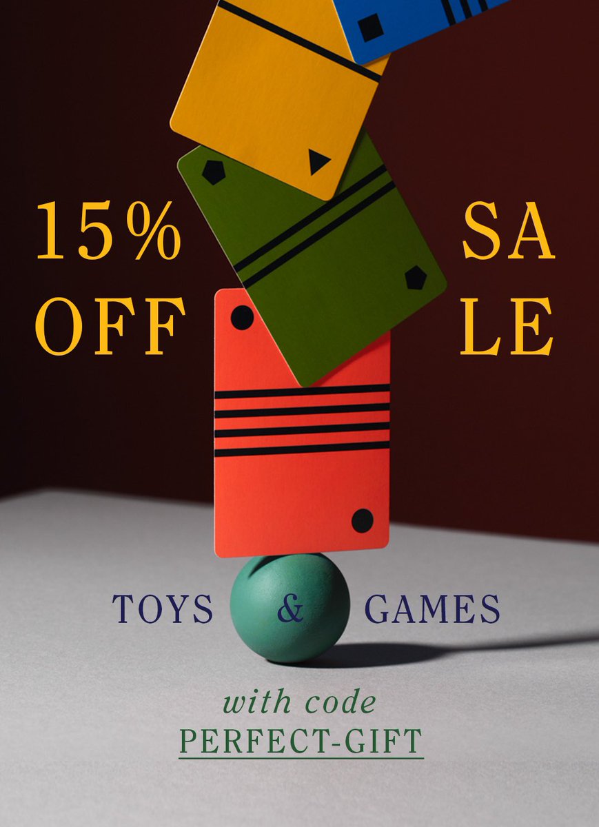 This weekend, save 15% off toys and games with coupon code PERFECT-GIFT. Plus, get FREE domestic shipping when you spend $150. Happy shopping! artofplay.com