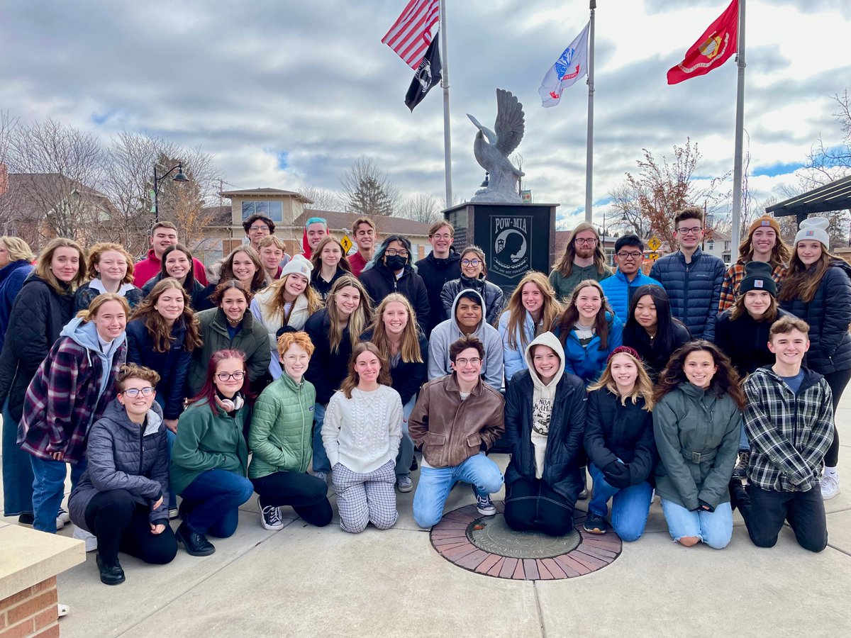 Members of the VAHS Concert Choir sang for the Verona Senior Center and American Legion Post 385 Veterans Day Celebration today at Hometown Junction.