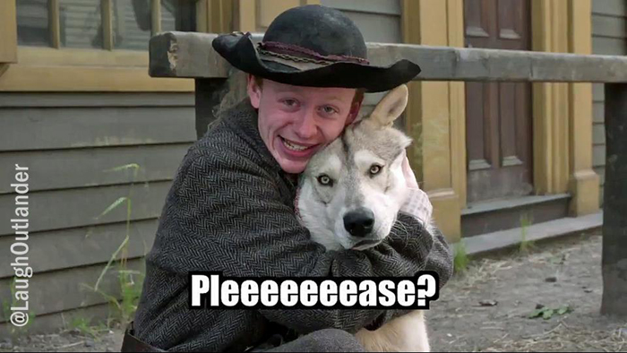 Here’s a Rollo &amp; Ian #Outlander rerun from <a href="/LaughOutLander/">LaughOutLander🌮</a>;  #Rollo  <a href="/RolloWolfDog/">Rollo Wolf Dog</a>  <a href="/JHooked1/">CuatroVax'd y Masking, 'ken</a>  <a href="/OutlanderRollo/">Outlander Rollo</a>  <a href="/JohnBell/">JOHN BELL</a>