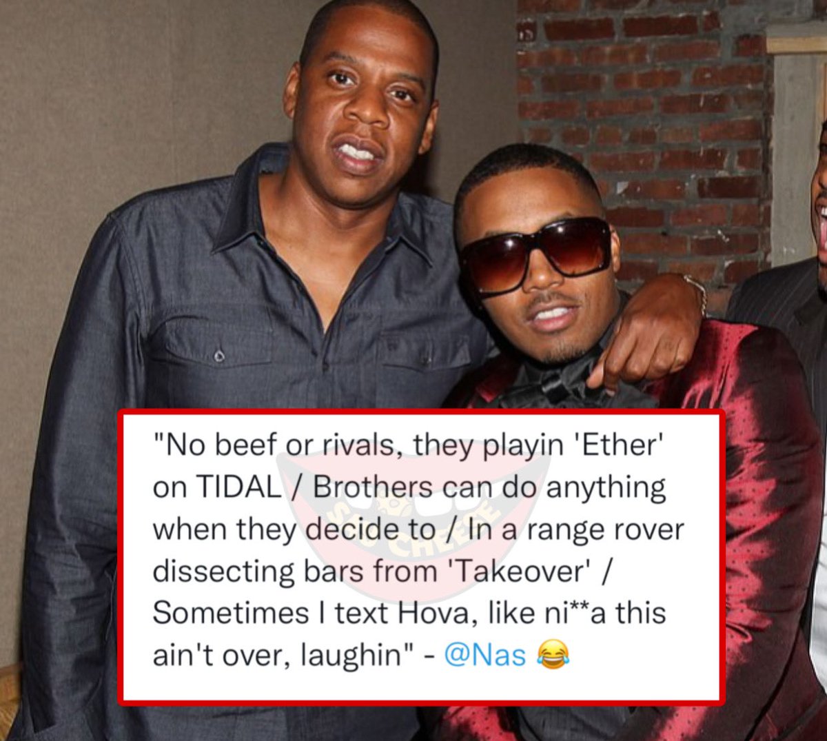 SAY CHEESE! 👄🧀 on Twitter "Nas drops bars addressing his friendship