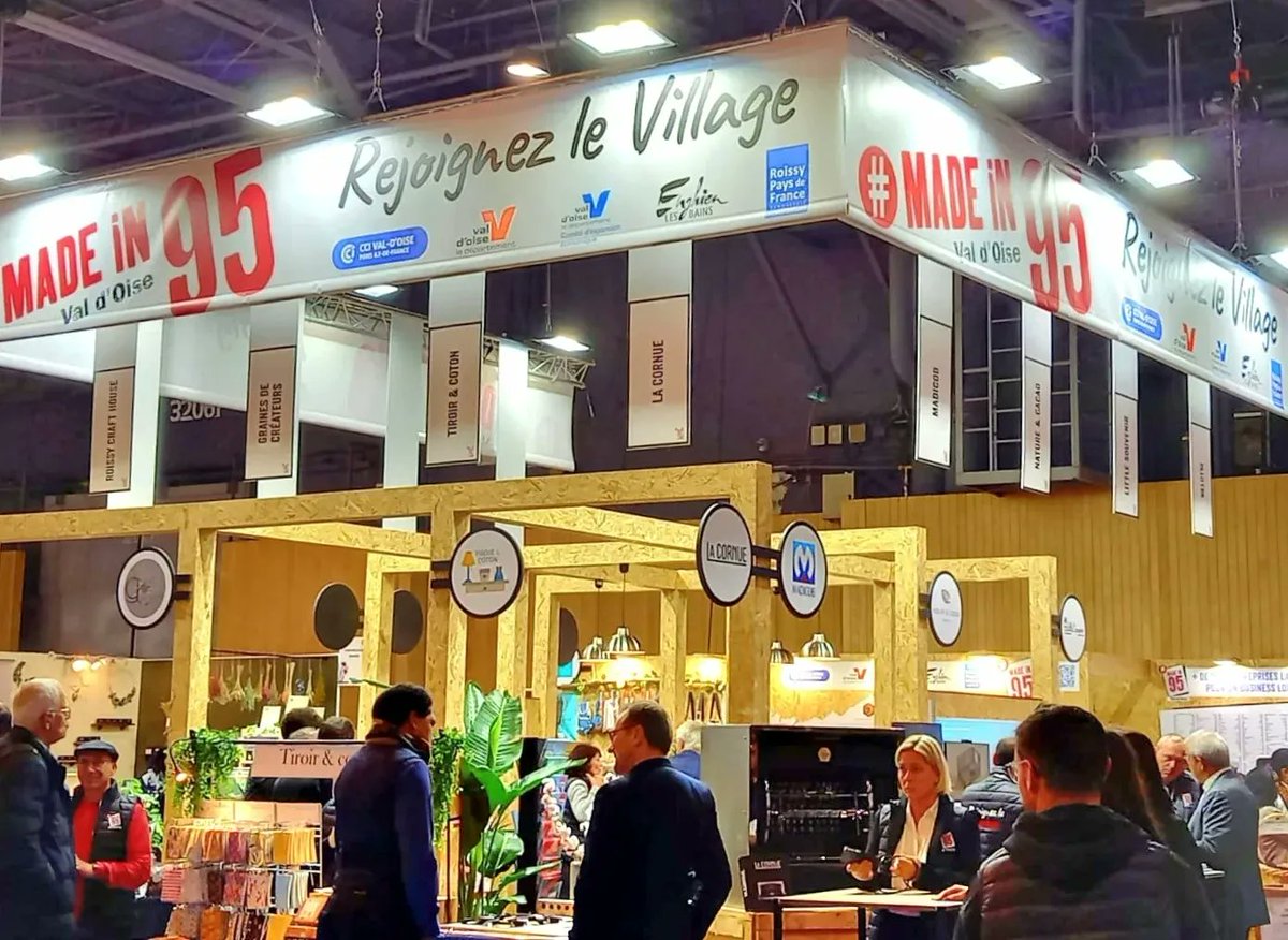CEEVO95's tweet photo. #valdoise / #iledefrance / #CCI_95 / #adpavab / #enghien95 / #Ceevo95 : Participation du CEEVO ce jeudi à l'inauguration du "Village Val d’Oise" à MIF Expo, le Salon du "Made  in  France" à Paris (Parc des Expositions Porte de Versailles) - https://t.co/QzMySplddr https://t.co/zTKfPg7L2r