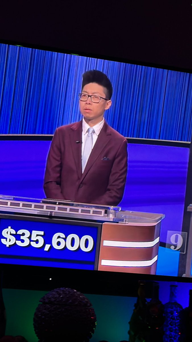 Wow what a set of balls this guy has on <a href="/jeopardy/">Jeopardy!</a> #andrewhe #jeopardy