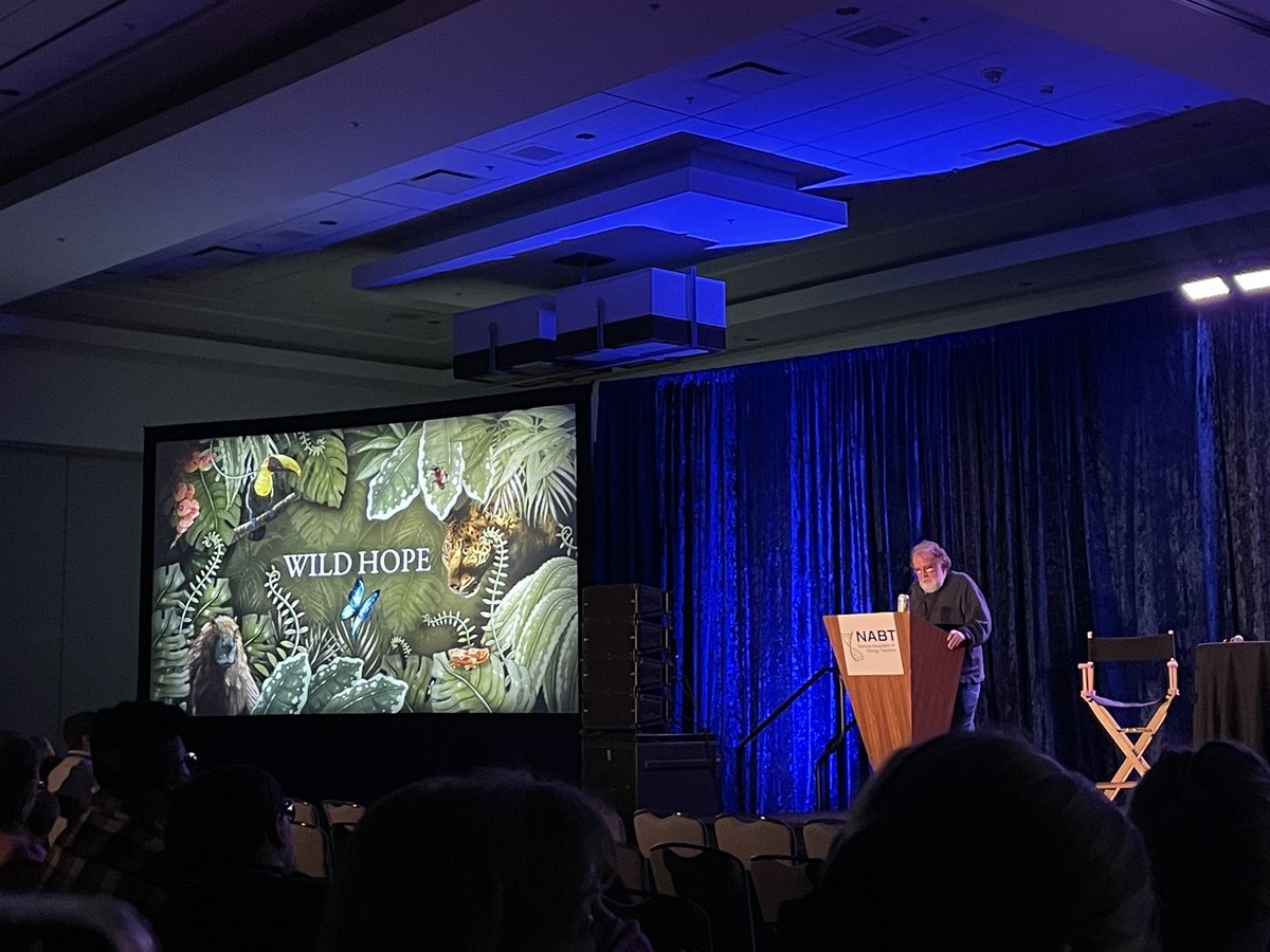 The <a href="/BIOINTERACTIVE/">HHMI BioInteractive</a> movie night with <a href="/SeanBiolCarroll/">Sean B. Carroll</a> is always a highlight of the <a href="/NABT_News/">NABT</a> Conference. We got a sneak peak at two Wild Hope films about salmon &amp; axolotl. #NABT22

“Nature will recover itself if given the opportunity. To me that’s hope.” -Elwha dam removal story